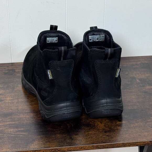 Brand new KEEN Greta Chelsea II Waterproof boots in Black/Black — NWT and box - Picture 6 of 9
